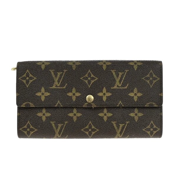 LOUIS VUITTON Portefeuille Sarah Long Bifold Wallet Monogram BN M61734 62EE070 - Picture 1 of 14